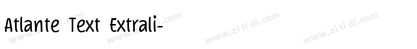 Atlante Text Extrali字体转换